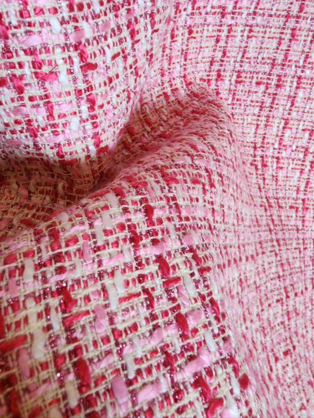NWT J. Crew Pink Tweed Sleeveless V-neck Sheath Dress Women's Size 8 - Picture 3 of 16